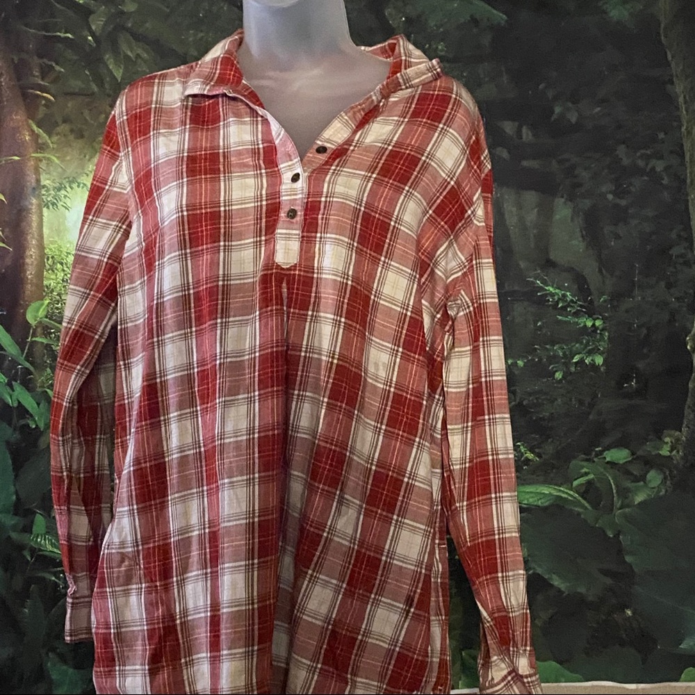 J Jill plaid top